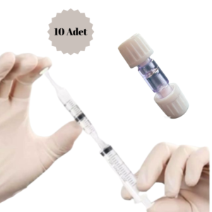 İki Yönlü Luer Akış Konnektör 10 Adet / 1 Paket