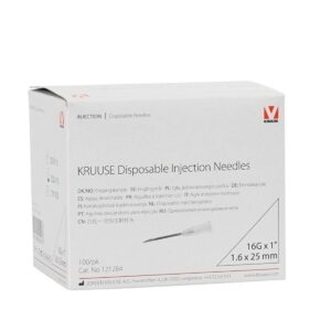 KRUUSE Enjektör İğnesi 1.6 x 25 mm. Beyaz (16G x 1) - 100/pk