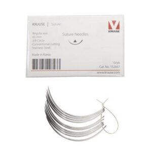 Kruuse Sütür İğnesi Regular 3/8 Keskin 65 MM 10'lu Paket