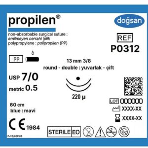 Propilen 7/0 13 3/8 yuv(çft),220µ,60cm