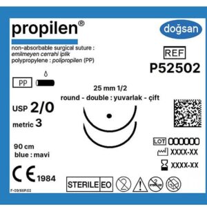 Propilen 2/0 25 1/2 yuv(çft),90cm